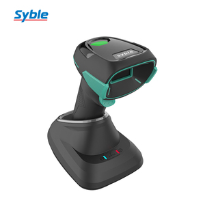 Escáner de código de barras inalámbrico 1D/2D Bluetooth y 2,4G, lector de código de barras de alta velocidad con base de carga para logística de almacén - Product Image 2