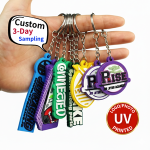 Bán Buôn Tùy Chỉnh PVC Keychain Nhà Máy OEM Dày Cao Su Vòng Chìa Khóa Biểu Tượng Thẻ Gói Quà Tặng Llaveros De Corazones Llavero Phòng Tập Thể Dục - Product Image 1