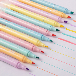 Dual <strong>Tip</strong> <strong>Highlighter</strong> Pastel <strong>Highlighter</strong> Pen Double <strong>Tip</strong> Soft <strong>Chisel</strong> <strong>Tip</strong> <strong>Highlighter</strong> Pens for School Macaron Color 6pcs Set Jumbo - Product Image 3
