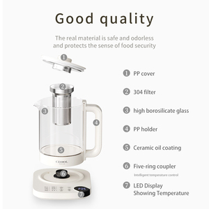 Ceool Elektro kessel Temperatur regelung Warm halten Funktion Multifunktions-Gesundheits topf für Tee kochen Trocken schutz Haushalts gerät