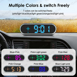 Low Cost New Colorful Display GPS Digital Speedometer Time Clock HUD Display Over-speed Alarm KMH <strong>MPH</strong> Switch for All Cars - Product Image 4