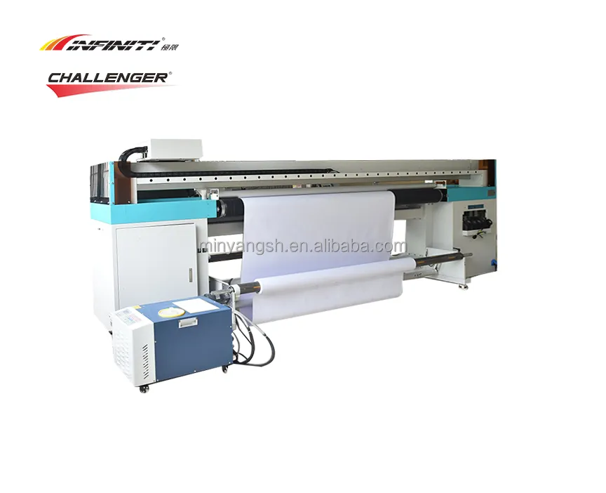 CHALLENGER PRINTER 2.2M UV belt feeding printer PVC film wall paper digital printing machine UV roll to roll printer