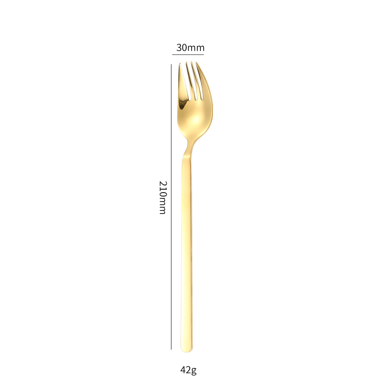 Gold fork