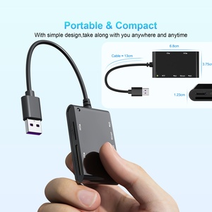 ID banca dichiarazione fiscale Multi-funzione lettore di Smart Card sex-in-One MS/M2/SIM/SD/TF/USB installazione esterna per scheda SD - Product Image 6