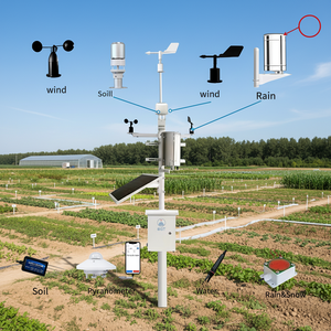Hochgenaue Niederschlags temperatur Luft feuchtigkeit Wind geschwindigkeit richtung Solars trah lungs <span class=keywords><strong>sensor</strong></span> IoT RS485 Logger Remote Weather Station - Product Image 1