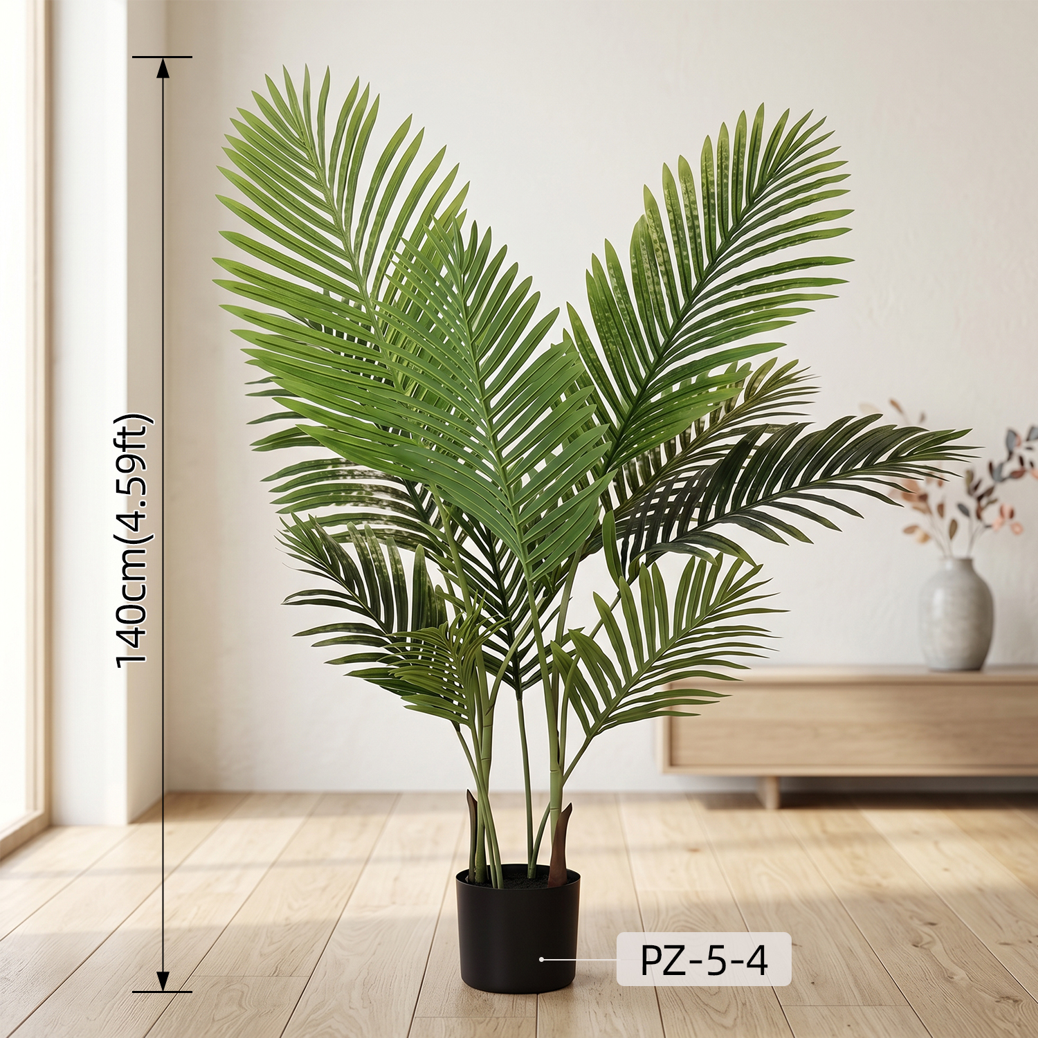 Luxury Faux Palm Plant Realistic Artificial Tropical Foliage