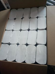 Wholesale Factory Embossed <strong>Interfolded</strong> Virgin Wood Pulp Paper Towel <strong>V</strong> Fold Tissue Paper Hand Towels for Bathroom Use - Product Image 5