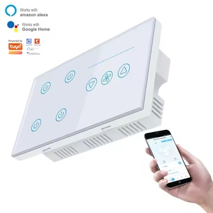 Smart ventilatore da soffitto Touch interruttore WiFi APP <span class=keywords><strong>Timer</strong></span> remoto e controllo della velocità compatibile con Alexa e Google Home nessun Hub richiesto