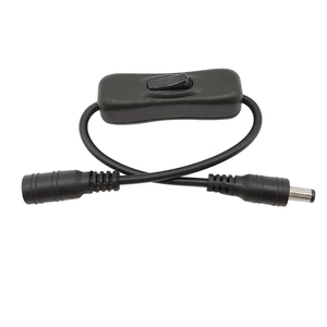 OULAIDA 304 ON OFFインラインスイッチ5.5 x 2.1mm DC12VライトスイッチDCオスプラグ-LEDライトコネクタ用メスジャック電源ケーブル - Product Image 1