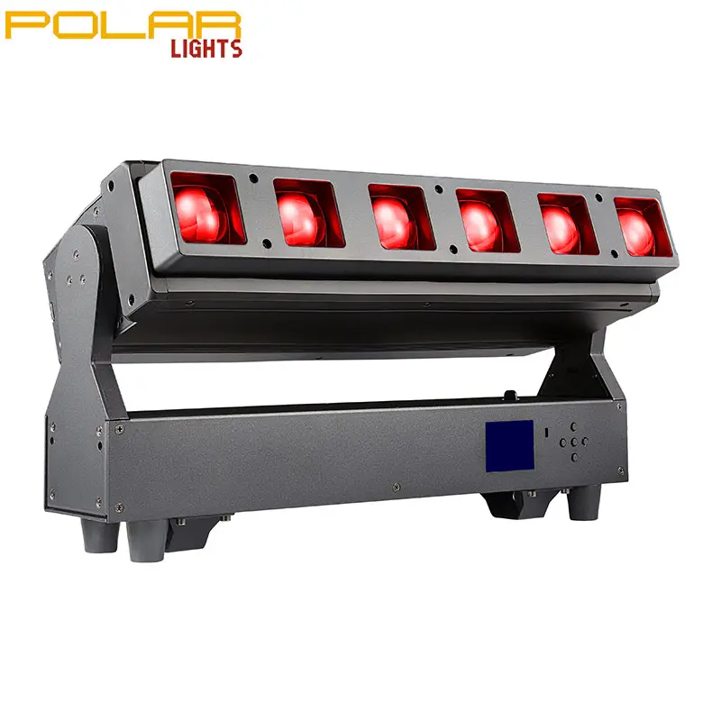 Polarlights 6x40W LEDビームウォッシュライトRGBW4in1DMXバーピクセルマトリックスビームステージイベントショー用ムービングヘッド