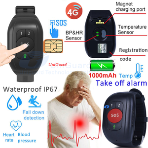 GPS smart tracker e localizzatore con codice open source per bambini 4g smartwatch anti-perdita di rilevamento di caduta dal vivo braccialetto GPS 4G - Product Image 2