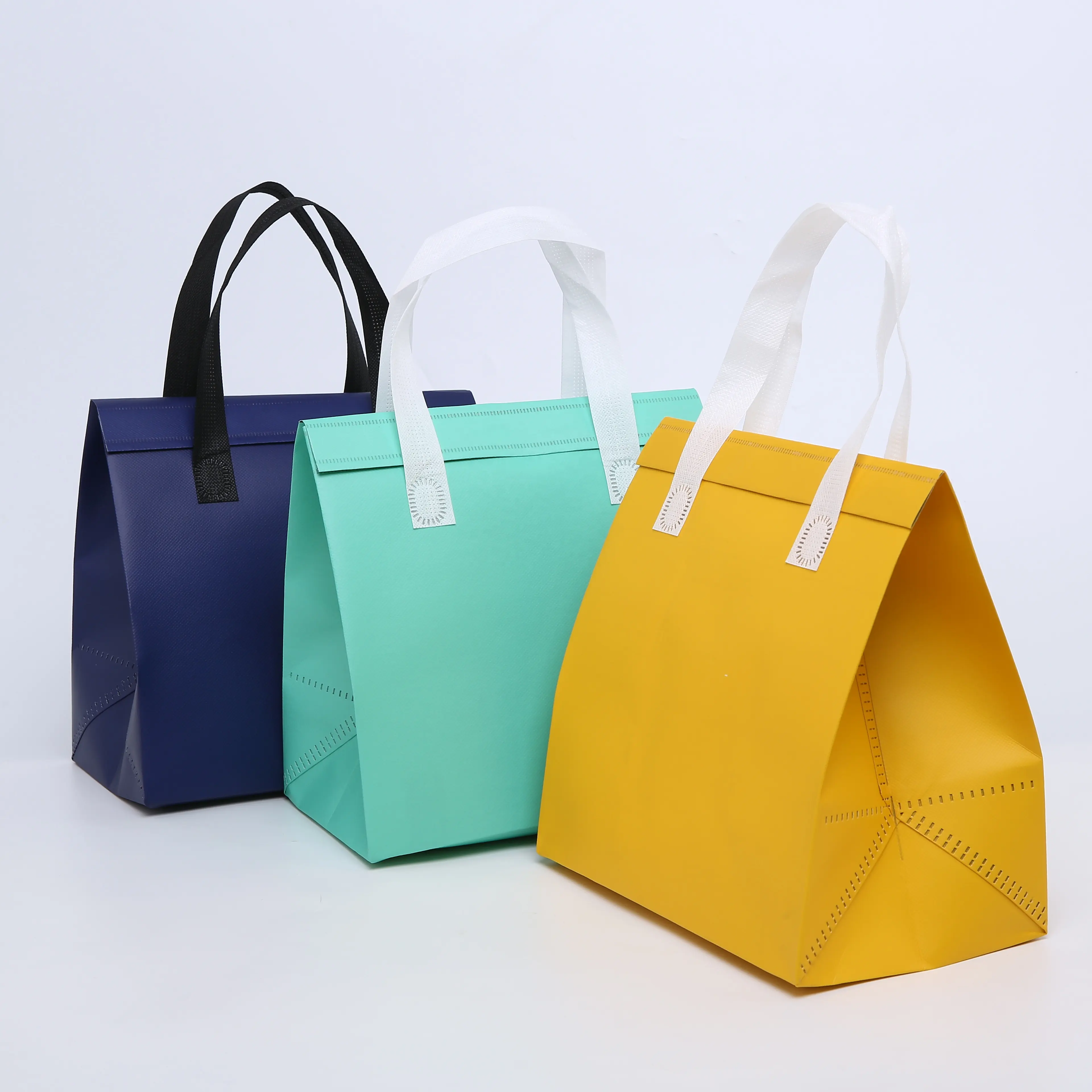 Fashionable ultrasonic cheapest cooler bag thermal insulated lunch bag for food delivery
