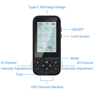 Großhandel TENS Massage Schmerz linderung Muskels timulation Wired Ems Muskels timulator Elektroden Pads 7000 Unit Tens - Product Image 5
