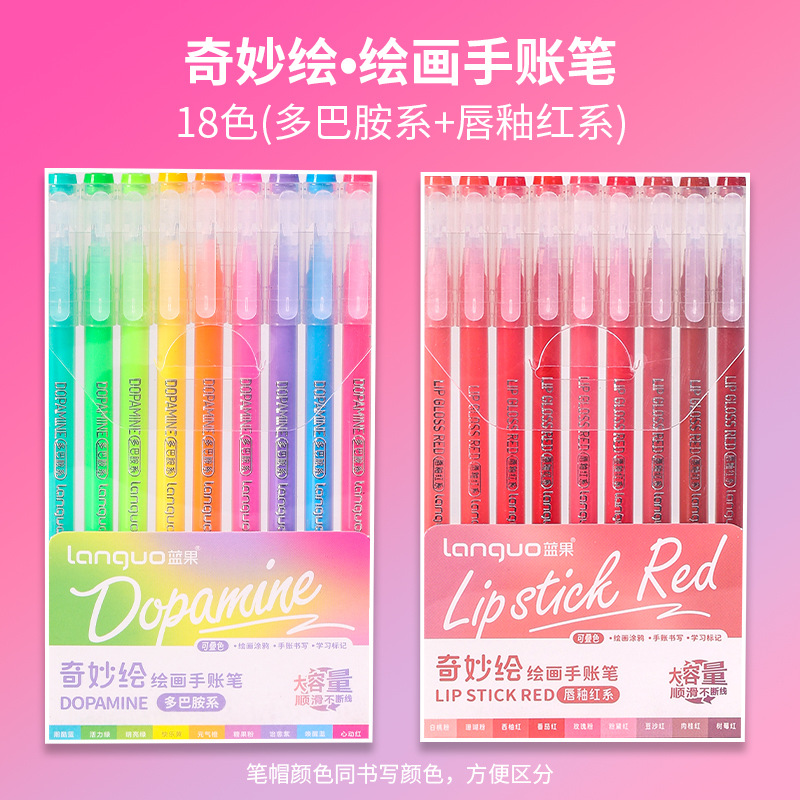 18 glaçages à lèvres couleur rouge dopamine