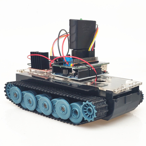 Arduino Ino plastik DIY elektronik Robot takım elbise ve uzaktan kumandalı Tank PS2 programlama için karışık L298N şasi
