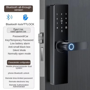 TUYA fabrika doğrudan akıllı kilitler için ön kapı ev apartman odası dijital şifre anahtarsız giriş parmak izi akıllı kapı kilidi - Product Image 4