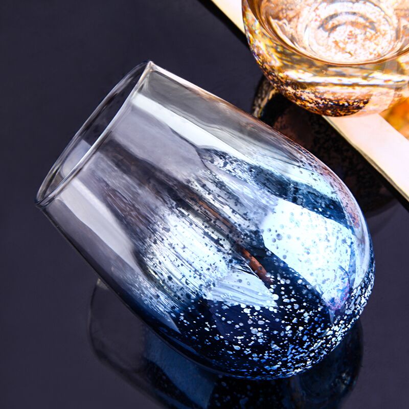 Creative starry sky transparent egg cup crystal wine glass