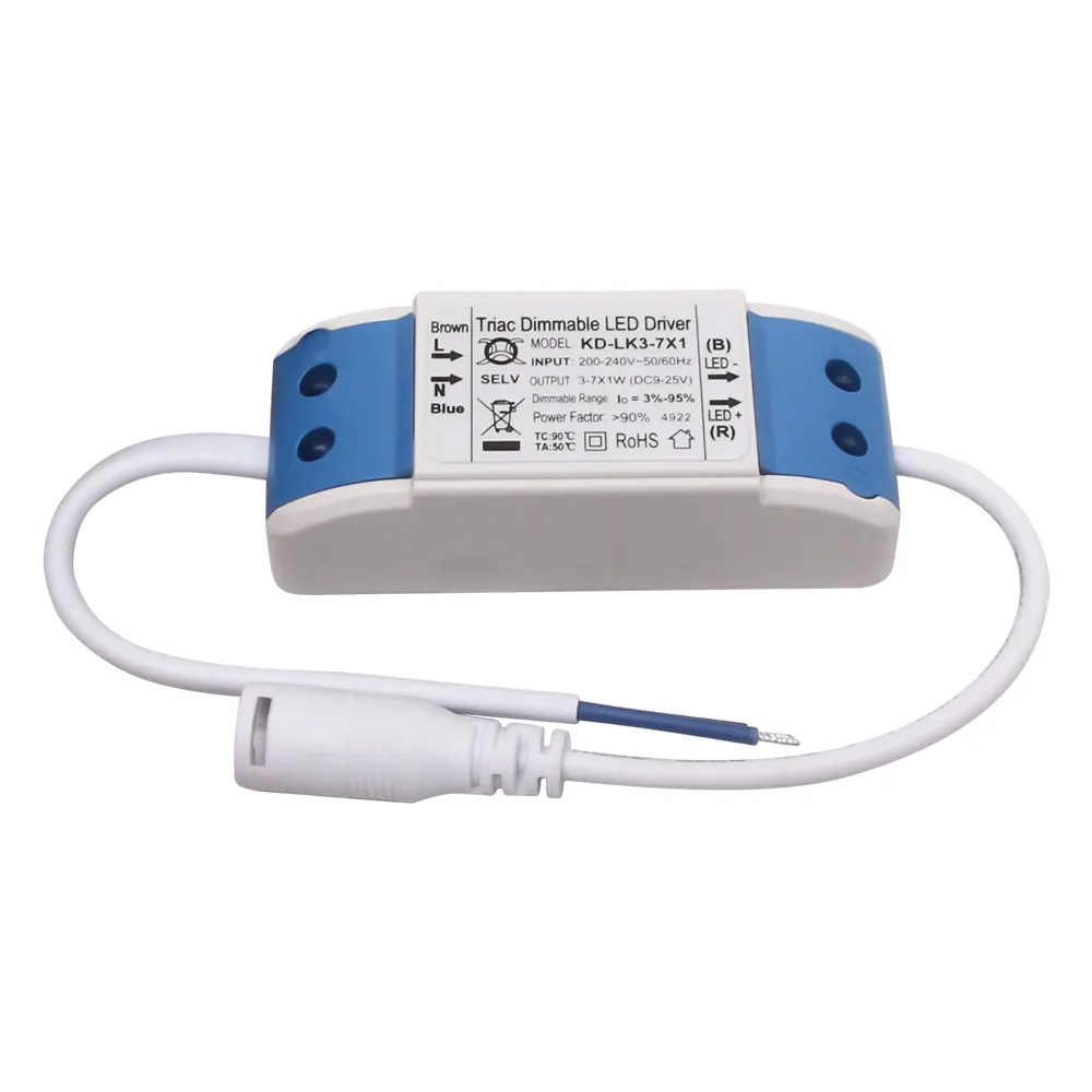 2024 produk harga pabrik arus konstan 0-6. 100% dimmable TUV SAA Triac Dimmable LED Driver 300mA