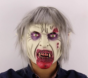 Halloween Horror Headgear Creepy Latex Halloween Full Head Cover Spooky Zombie Headgear With <strong>Blasting</strong> Eyeball Fakee Bloody Rot - Product Image 6