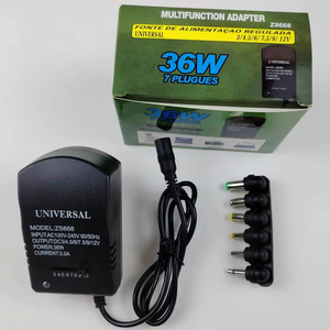 Adaptador de corriente para ordenador portátil multifuncional ajustable Salida de CC de seis velocidades 3V 4,5 V 6V 7,5 V 9V 12V Enchufe de interruptor de alimentación de corriente - Product Image 6