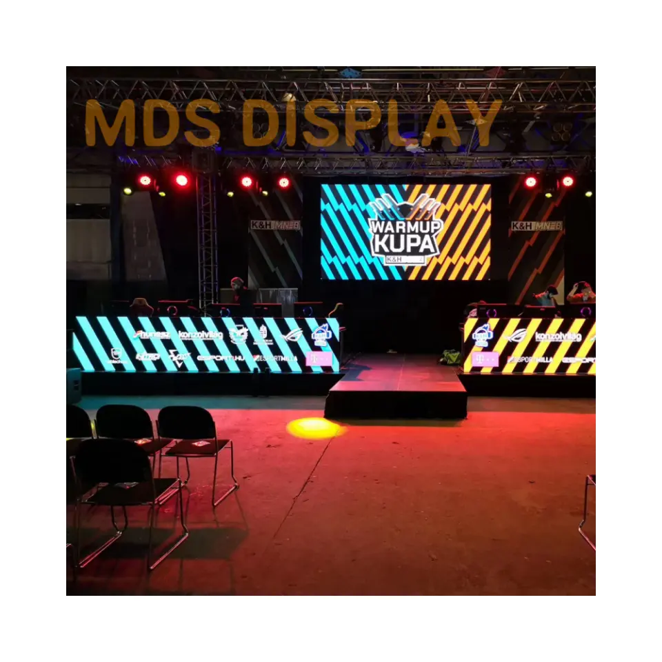 Panel de pantalla LED MDS impermeable HD 4K P3 p3.91 pantalla de vídeo Led portátil a todo Color pared de vídeo grande fondo de escenario Grande