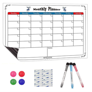 Personalizado Mini niños imán de papel marcador Bloc de notas pegatina doble cara hoja pizarra imán Calendario para nevera tablero de borrado en seco - Product Image 3