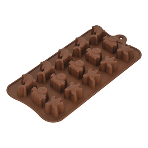 100% gıda sınıfı silikon kek pişirme dekorasyon aracı puding buz küpü tepsi karikatür çikolata yapma kalıp - Product Image 4