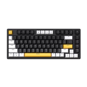 T82 Compact TKL Teclado para juegos de computadora con cable 82 teclas 75% Interruptor rojo LED retroiluminado Interfaz USB Color Laptop PC Juegos