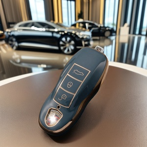 Porsche için tam koruyucu anahtarsız anahtar Fob durumda kabuk için X3 araba anahtarı lüks kapak için 911 Cayenne Panamera anahtar aksesuarları - Product Image 3