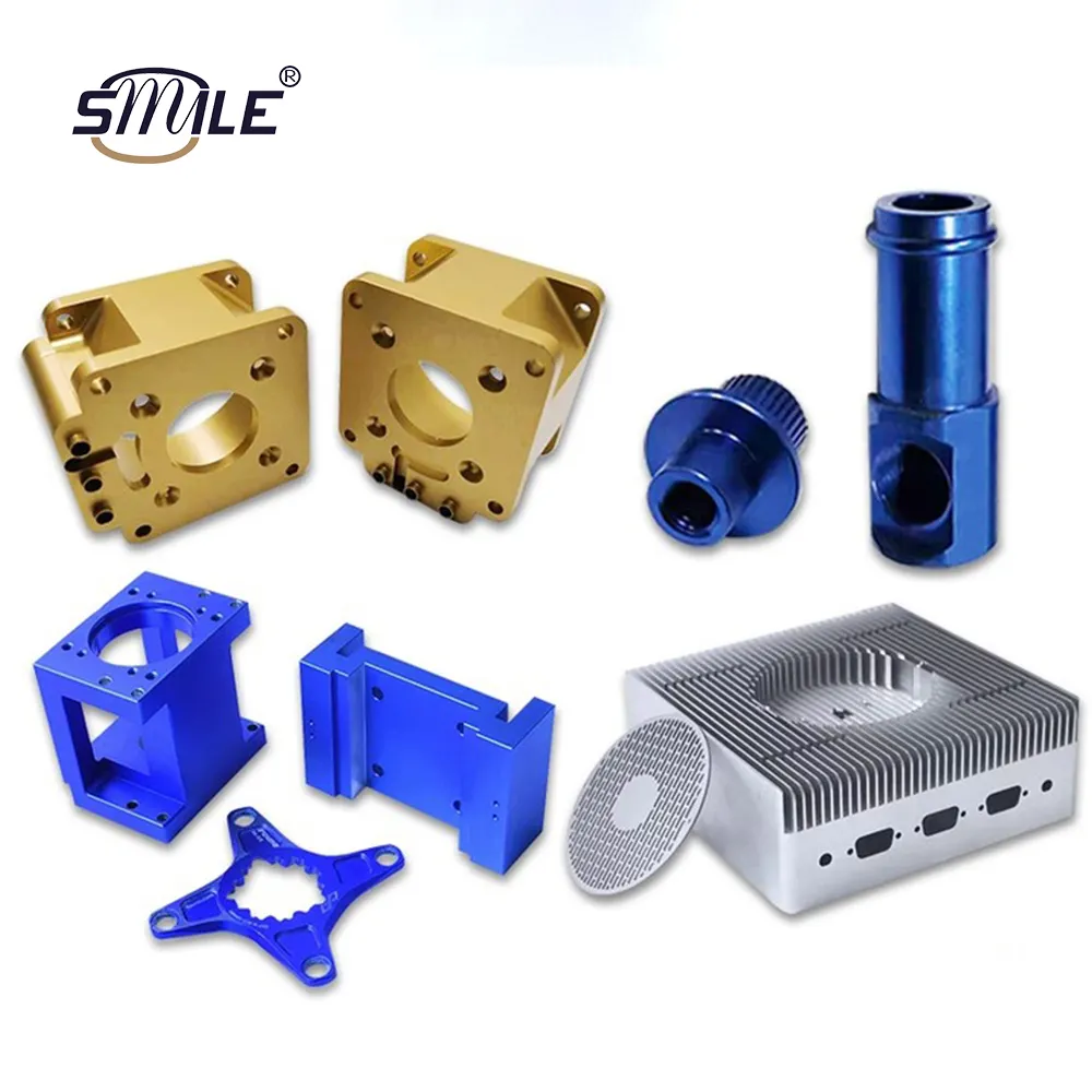 SMILE-TECH, modelo 3D personalizado, piezas de precisión de torneado CNC, tubos de filtro de combustible de titanio, proceso de fresado con materiales de cobre y aluminio
