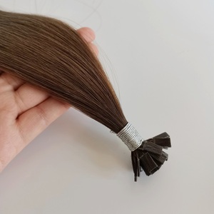 סיטונאי רוסי בתולה remy cuticle katin שיער אנושי הרחבות k טיפים שטוח סלוני