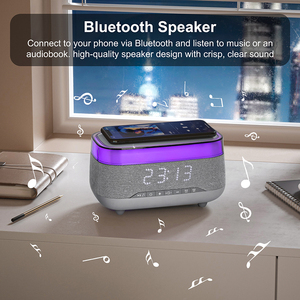 <strong>2025</strong> New Multifunction Smart Blue Tooth <strong>Speaker</strong> with Wireless Charger and Alarm Clock - Product Image 4