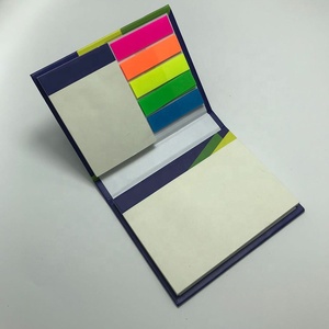 Mini marcador de página de papel con logotipo personalizado, Bloc de notas, Bloc de notas adhesivo, soporte de bloque, caja de libro, cubierta dura única, autoadhesivo para oficina - Product Image 6