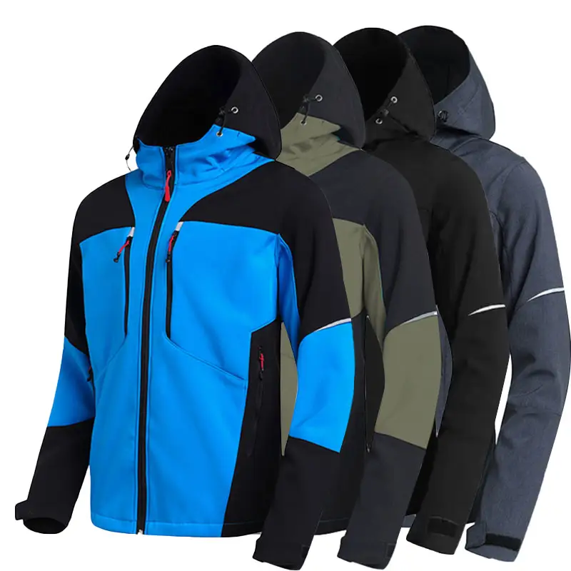 Veste d'hiver matelassée vêtements de ski alpinisme en polaire épaissie chaude coupe-vent imperméable veste rigide