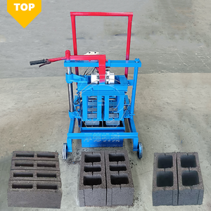 Küçük hareket fiyatı için inşaat için Hollow blok yapma makinesi yarı otomatik QMR2-45 mobil katı kil tuğla makineleri - Product Image 1