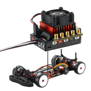 HobbyWing QuicRun 3650 G2 сенсорный бесщеточный Moter с сенсорным приводом 10BL120 120A ESC + светодиодный программный блок общий комбо для радиоуправляемого 1/10 автомобиля - Product Image 2