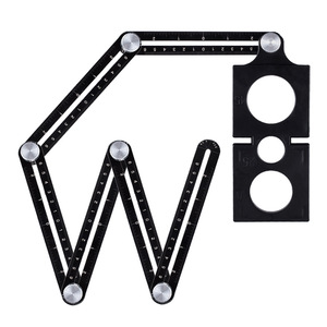Cetvel kiremit delik bulucu 12 alüminyum alaşım katlanır cetvel Posit kiremit işaretleme aracı kiremit kesme ölçme araçları 6 katlanır cetvel - Product Image 1