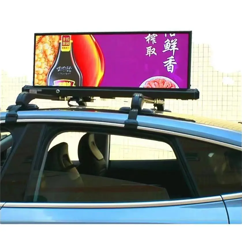 Jode publicité sur le support de voiture P2.5 taxi haut led panneau publicitaire numérique affichage de voiture Led taxi écran