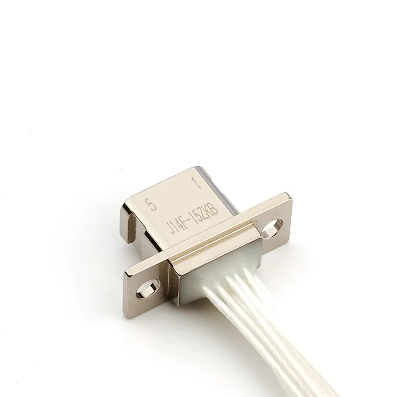 J14F 15ZKB Hochwertiger rechteckiger elektrischer Miniatur stecker Metalllot-Schweiß draht Stecker buchse