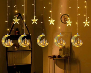 <strong>Multi</strong> Model Star Waterfall Connection Wedding Curtain Muslim Ramadan Decoratioan Window <strong>String</strong> <strong>Lights</strong> - Product Image 5