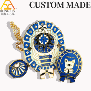 Mới Nhất Phong Cách Động Vật Chọc Mon Phim Hoạt Hình Kim Loại Pin Huy Hiệu Dễ Thương Mềm Men Trâm Anime Cho Tốt Nghiệp UV In Men Cứng - Product Image 2