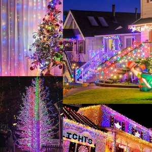 Venta caliente al aire libre LED cadena de luces con control remoto colorido LED para la decoración de la fiesta de Navidad - Product Image 5