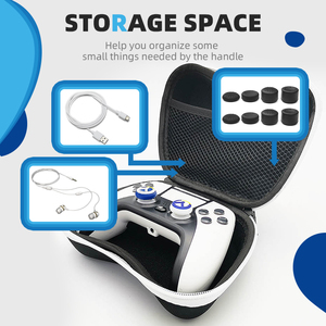 เกมแพดกันน้ำและแรงดันเคสแข็งสำหรับ PS5/PS4 Gamepad กระเป๋าเก็บของพกพาสำหรับเดินทางสวิตช์ PS3 Xbox - Product Image 3