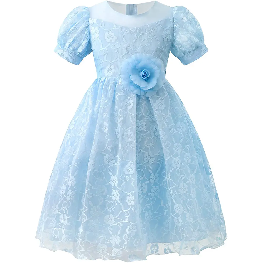 Robe élégante bleu royal pour fille de 10 à 12 ans, échantillon gratuit