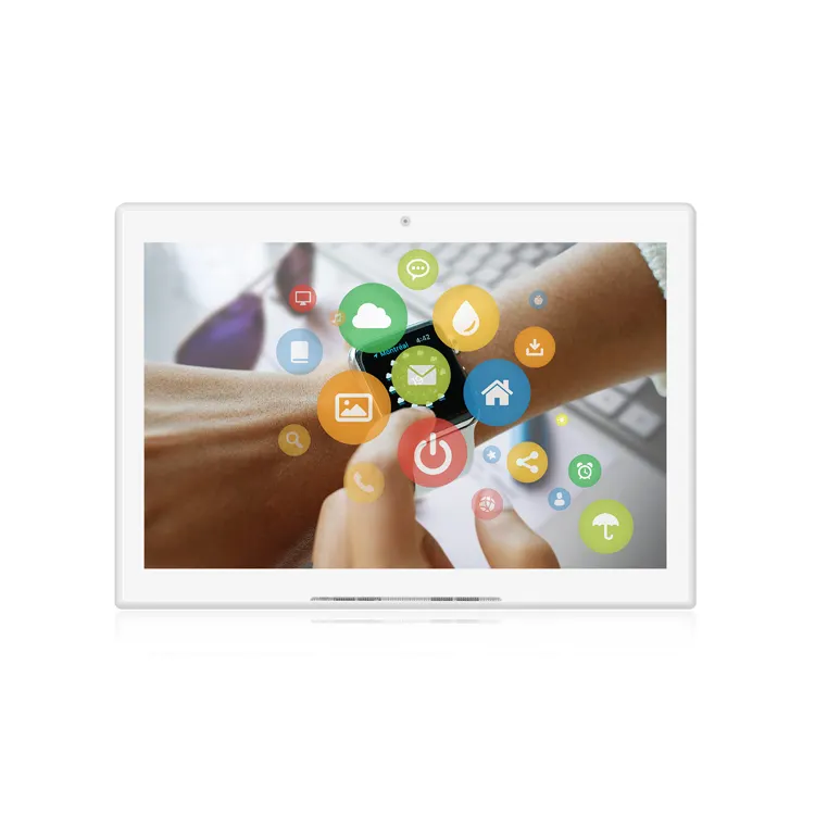 Müşteri hizmet memnuniyetine dayanmaktadır yorumcu ince Android RK3128 L tipi 10.1 inç masaüstü tablet seri port HDMI dijital tabela
