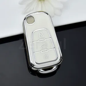 Shell Fob Holder for Roewe RX5 <strong>MG</strong> MG3 MG5 MG6 MG7 <strong>ZS</strong> GT GS 350 360 750 3Buttons TPU Car <strong>Key</strong> Case Cover Protector Accessories - Product Image 3