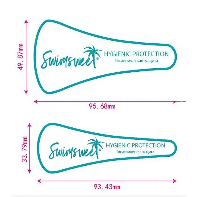 Großhandel Wasserspülenfutter transparente Hygiene-Badbekleidungs-Aufkleber für Damen