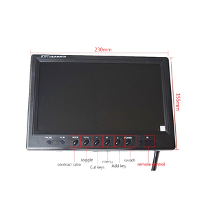 Precio barato LCD TFT Screen1024x600 Pixelas Monitor DE SEGURIDAD DC12V 24V VGA AV Entrada 9 pulgadas para negocios Escritorio portátil TN 1PCs - Product Image 3