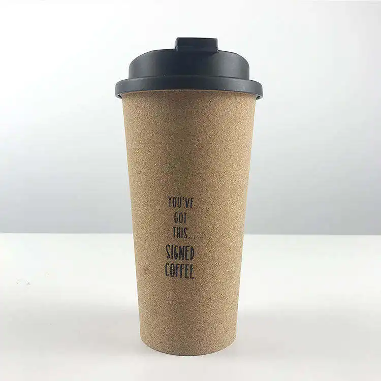 맞춤형 커피 음료 운반 대 크래프트 종이 컵 우유 커피 꺼내기 크래프트 종이 컵