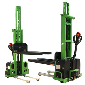 JG fabbrica 1500mm 1600mm Auto caricante Stacker Semi elettrico Pallet Stackerfor carico scarico carico carico